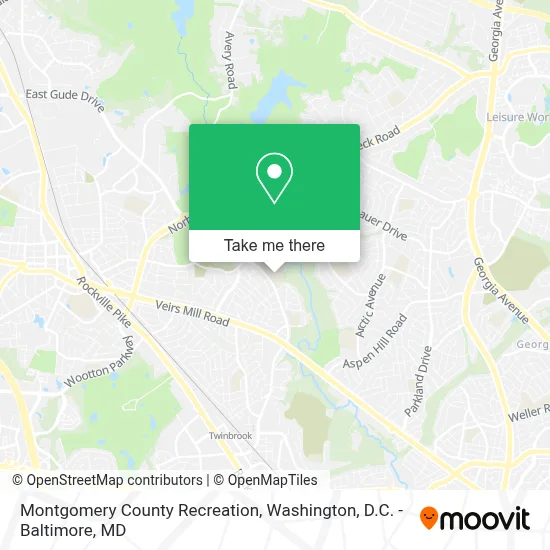 Montgomery County Recreation map