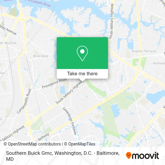 Southern Buick Gmc map