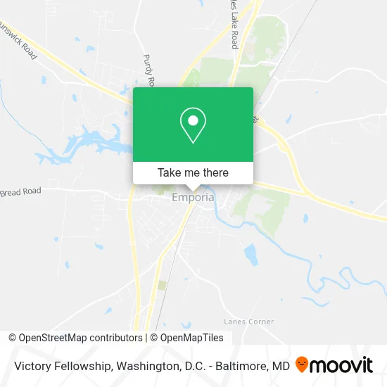 Victory Fellowship map