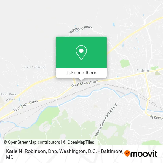 Katie N. Robinson, Dnp map