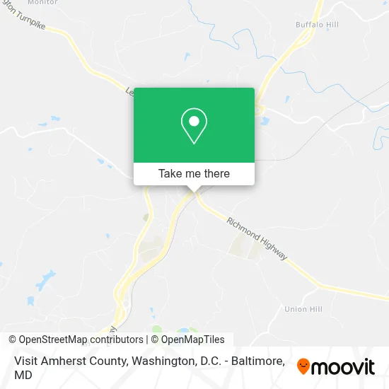 Visit Amherst County map