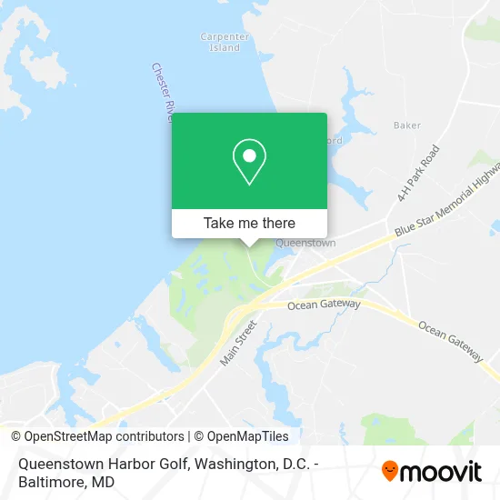 Queenstown Harbor Golf map