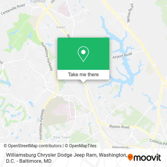Williamsburg Chrysler Dodge Jeep Ram map