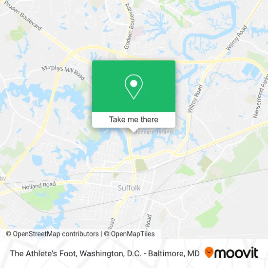 The Athlete's Foot map