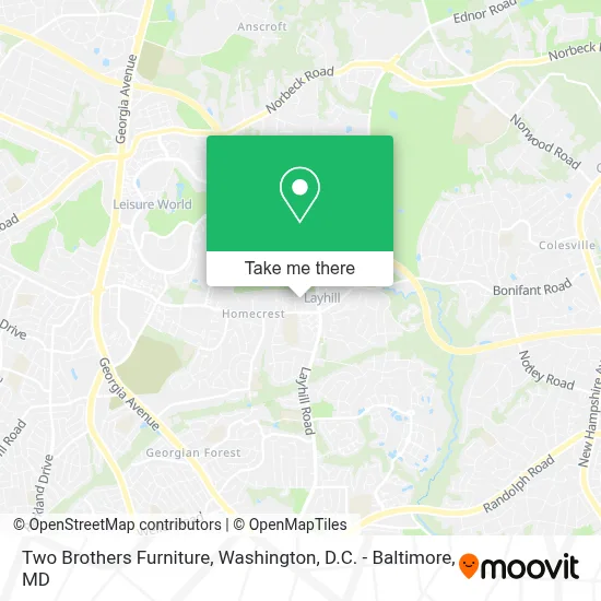 Two Brothers Furniture map