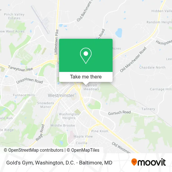 Gold's Gym map