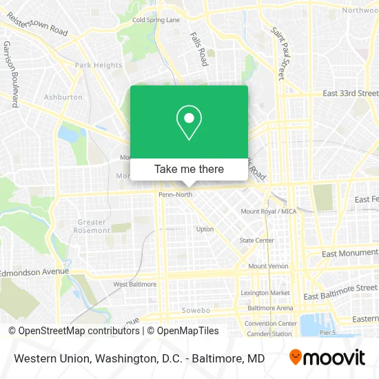 Western Union map