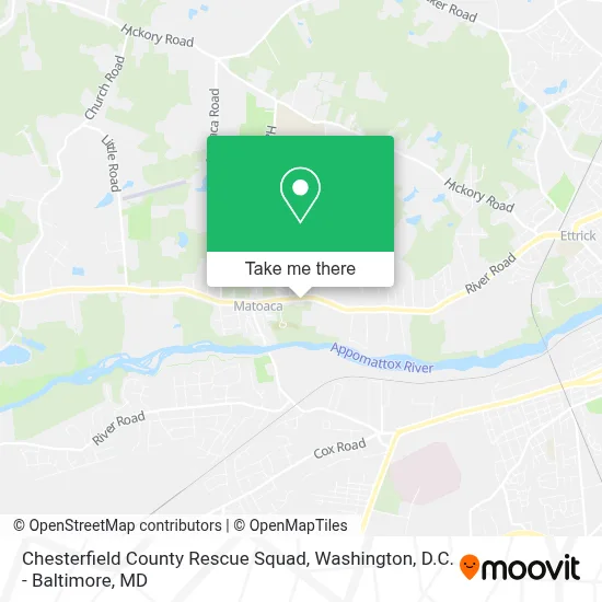 Chesterfield County Rescue Squad map
