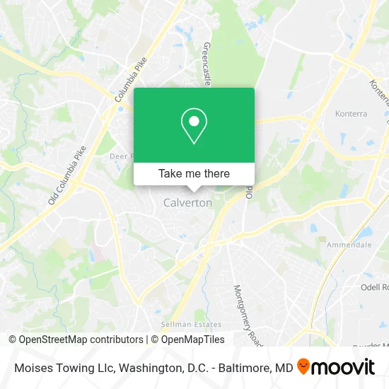 Moises Towing Llc map