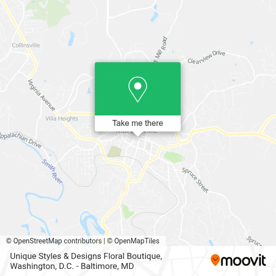 Unique Styles & Designs Floral Boutique map