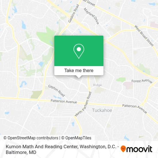 Kumon Math And Reading Center map