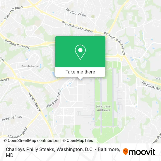 Charleys Philly Steaks map