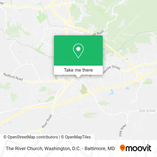 The River Church map