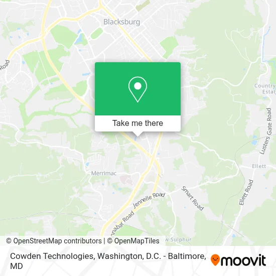 Cowden Technologies map