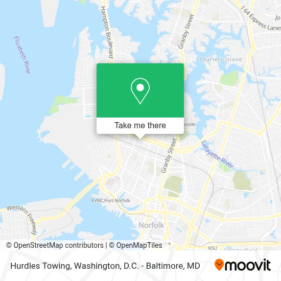 Hurdles Towing map