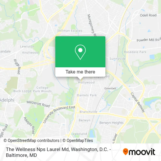The Wellness Nps Laurel Md map