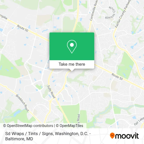 Sd Wraps / Tints / Signs map