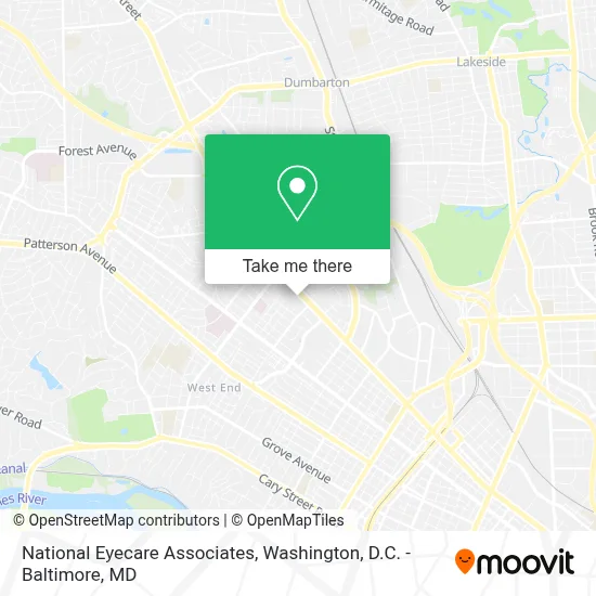National Eyecare Associates map