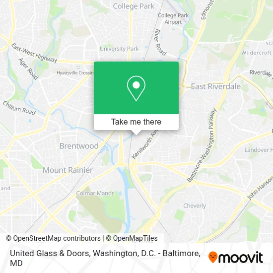United Glass & Doors map