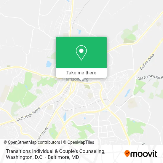 Transitions Individual & Couple's Counseling map