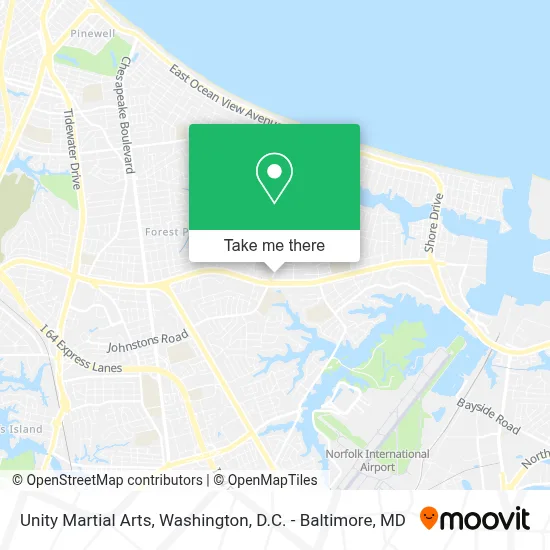 Unity Martial Arts map