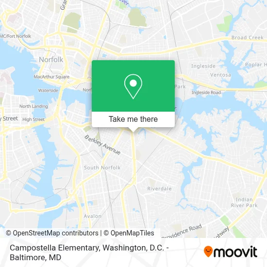 Campostella Elementary map