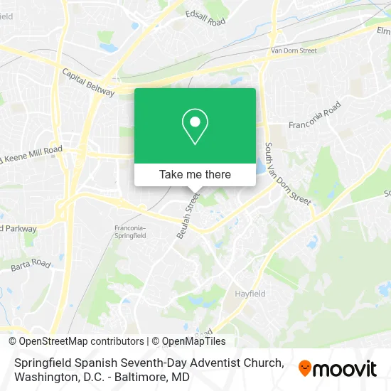 Springfield Spanish Seventh-Day Adventist Church map