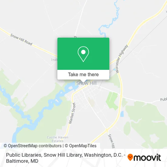 Public Libraries, Snow Hill Library map