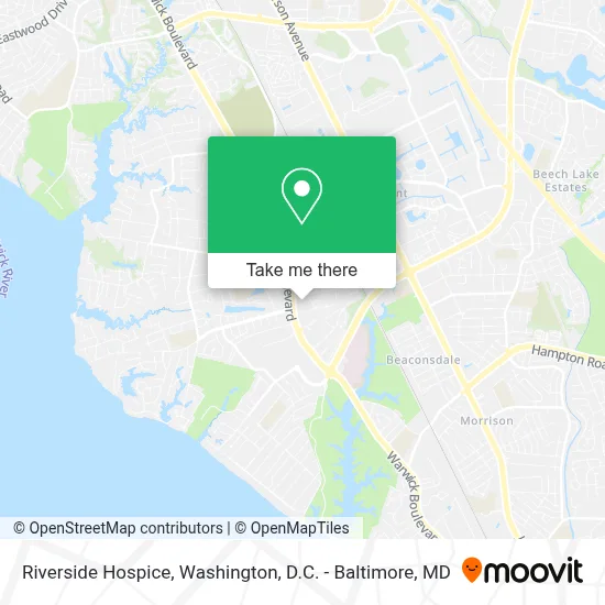 Riverside Hospice map