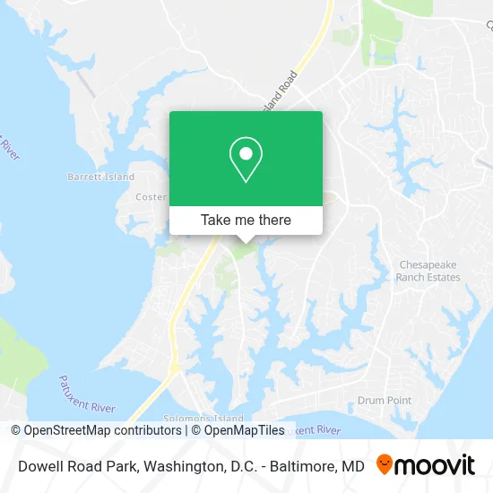 Dowell Road Park map