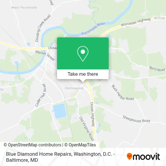Blue Diamond Home Repairs map