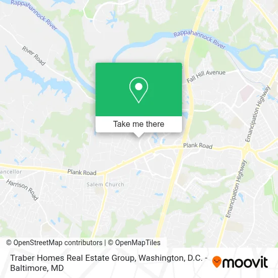 Traber Homes Real Estate Group map