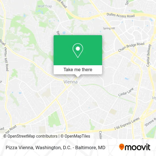 Pizza Vienna map