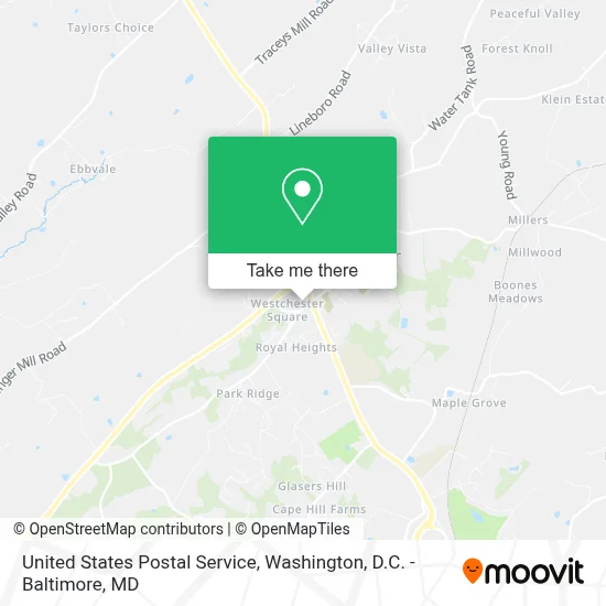 United States Postal Service map