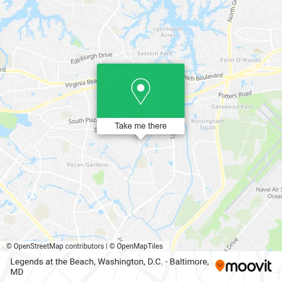 Legends at the Beach map