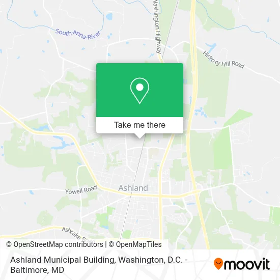 Ashland Municipal Building map