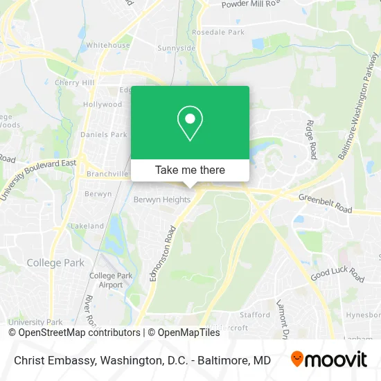 Christ Embassy map