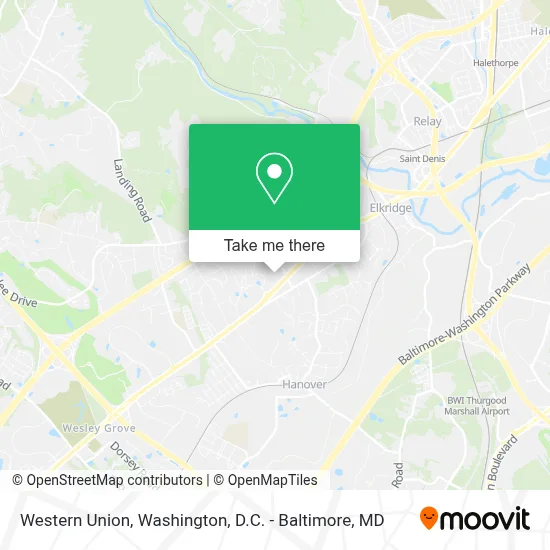 Western Union map
