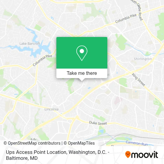 Ups Access Point Location map