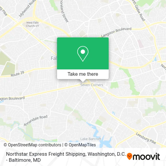 Northstar Express Freight Shipping map