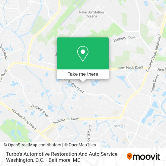 Turbo's Automotive Restoration And Auto Service map