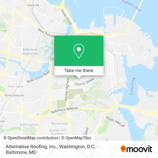 Alternative Roofing, Inc. map