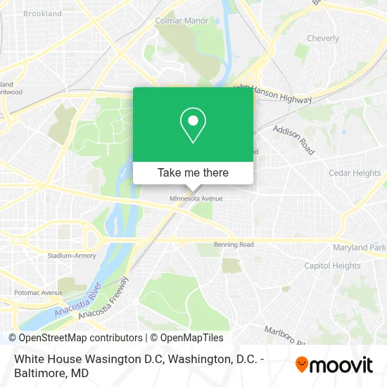 White House Wasington D.C map