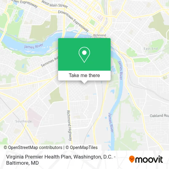 Virginia Premier Health Plan map