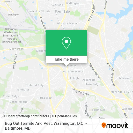 Bug Out Termite And Pest map