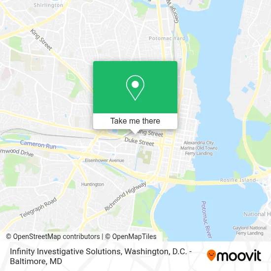 Infinity Investigative Solutions map