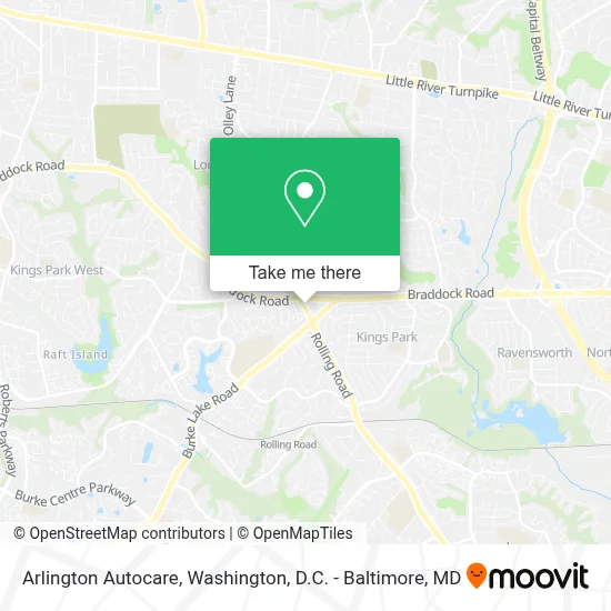 Arlington Autocare map