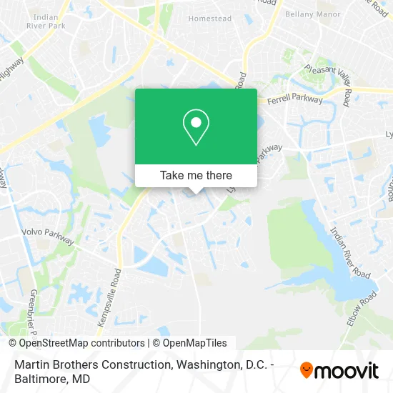 Martin Brothers Construction map