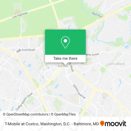 T-Mobile at Costco map