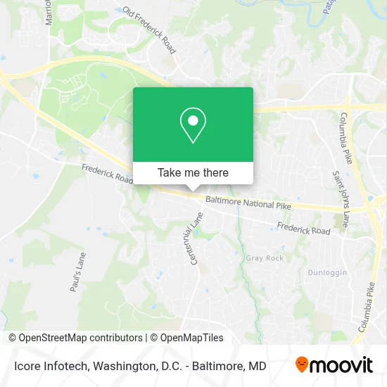 Icore Infotech map